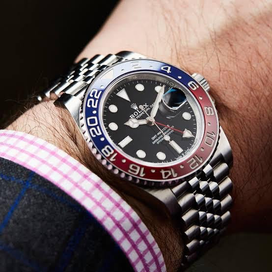 Rolex Automatic Skeleton Two Tone Stainless Steel Watch